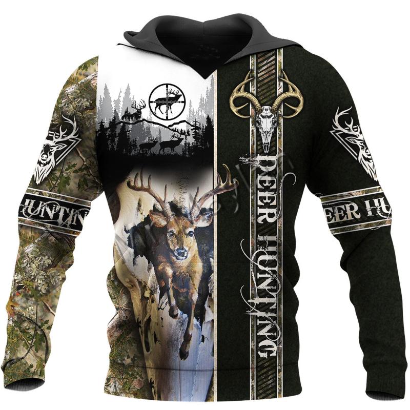 

Fashion Animal Deer Huntuing 3D Print Men/Women Leisure Colorful Tracksuit Hoodies / Zipper / Sweatshirt Jacket Harajuku S-118, Hun0211hn6397