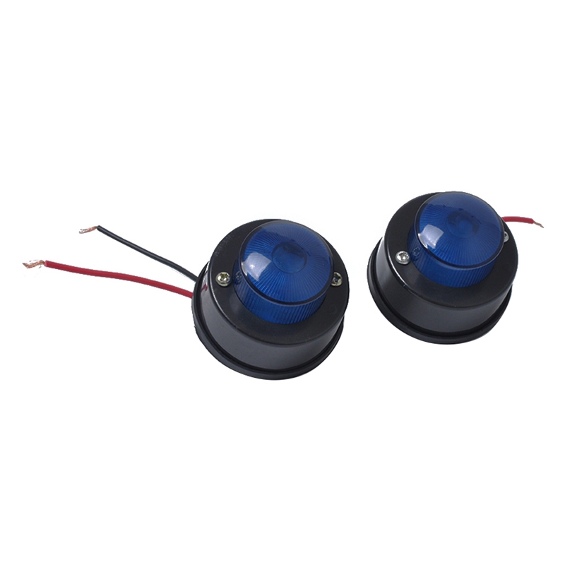 

2Pcs Container Trucks Waterproof Side Lights Blue LED Corner Light Truck Wide Circuit Warning Lights, As pic