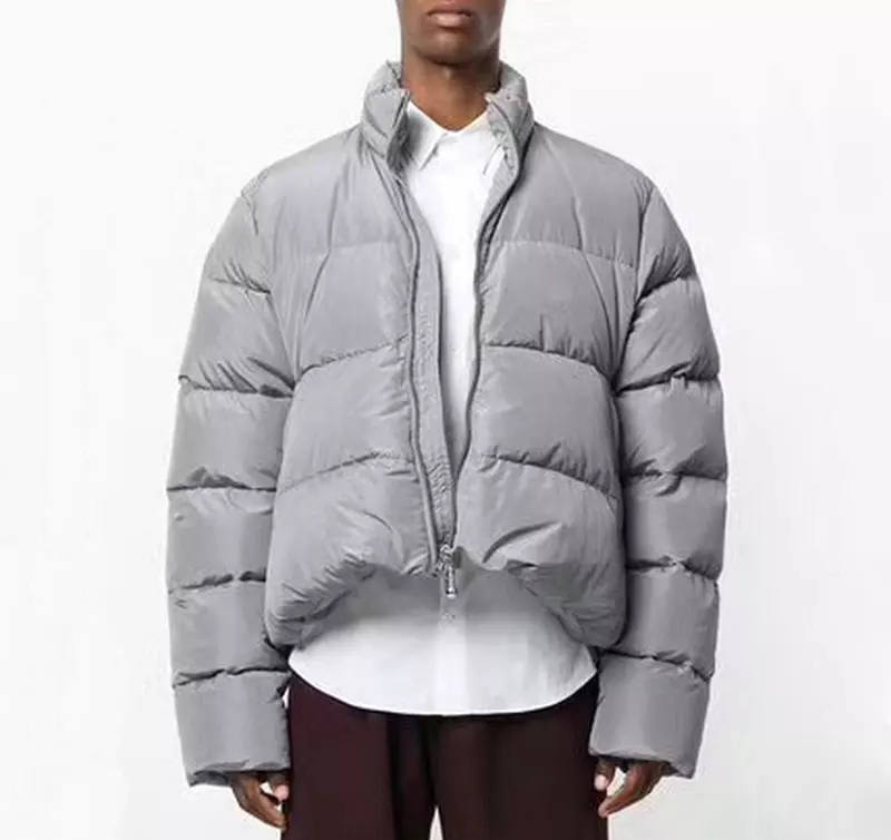 

2020FW Oversize Down JACKET High Quality Casual Grey Black Down Jackets Fashion Outerwear BL BB