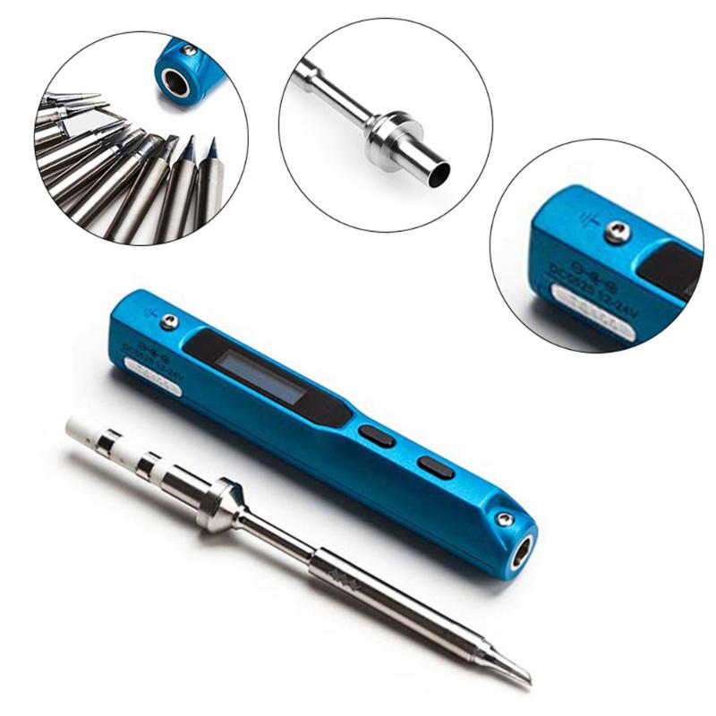 Mini Portable 65W programmable TS100 électrique fer à souder numérique LCD facile Démonte Gain de place avec Manuel Russe