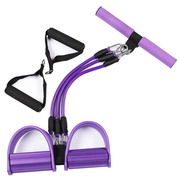 

Exercise Bands 3 Tubes Fitness Sit Up Resistance Pull Rope Pedal Exerciser Sit ups Chest Yoga Pilates Gym Fitness Equipment
