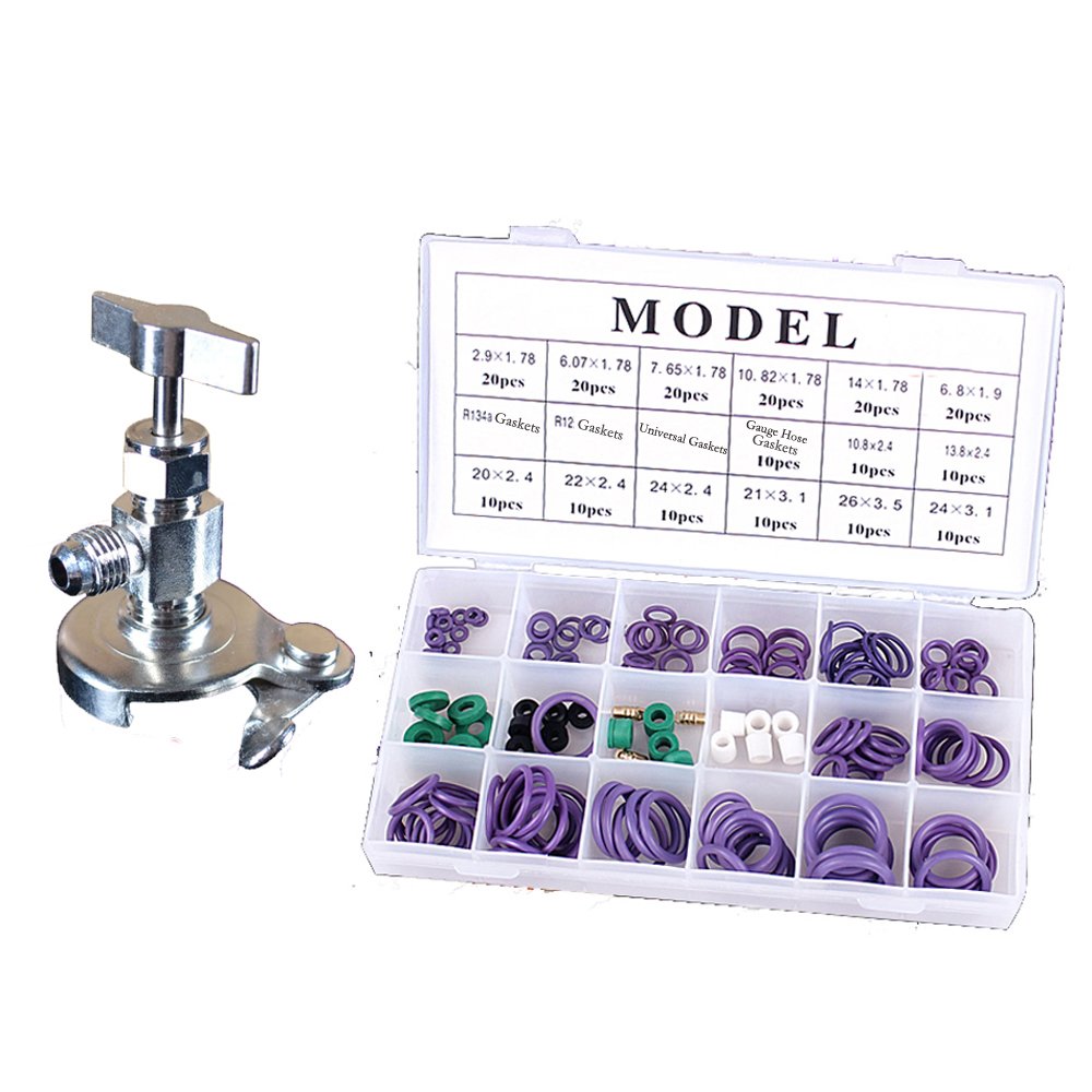 

R134a R22 Air Conditioning A/C O-rings Can Tap Gaskets Assortment Set Kit