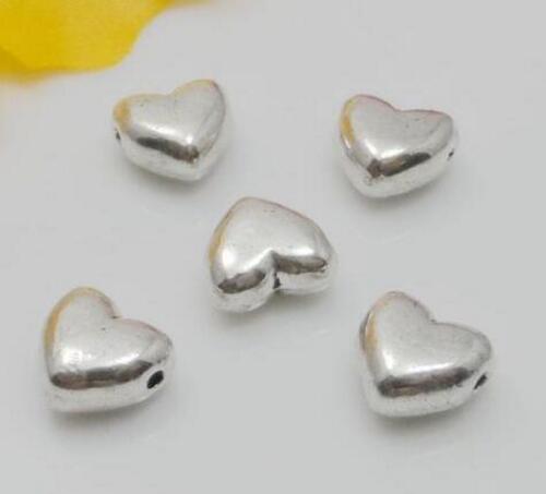 

Tibetan Silver Charms Love Heart Shaped Beads 5x9mm Making Fit Jewelry Findings Charm Bracelet Necklace Earrings Women Accessories 200Pcs