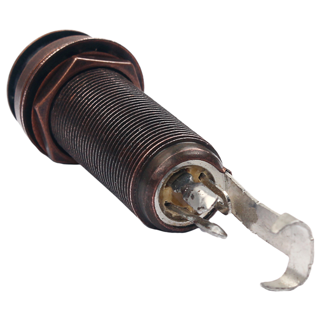 

6.35mm 1/4 ''Endpin Jack Stereo Output End Pin Jack Socket Plug For Guitar Bass