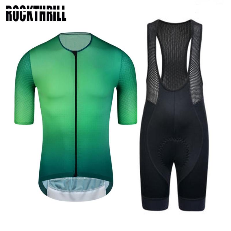 

Pro Team Men Aero Cycling Jersey Bib Short Sets Wear High Density Gel Pad MTB Clothes Kits Bike Clothing Road Suits Summer 2020, Jersey and short