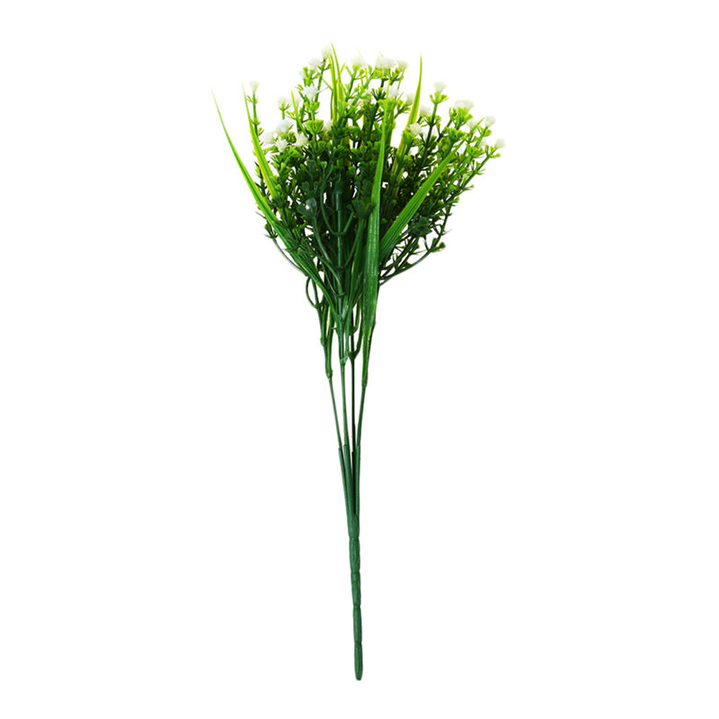 

Big Sale 1 Branch Small Artificial Plants Grass Fake Floral Plastic Eucalyptus Flowers For Hotel Wedding Table Decor (white) 28c