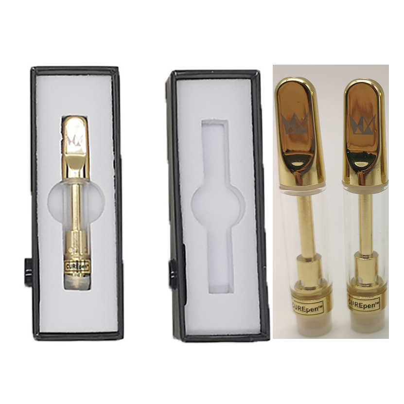 

West Coast Curepen Vape Cartridges Childproof Packaging 0.8ml 1ml Ceramic Glass Thick Oil Empty Vape Pen Carts Vaporizer 510 E Cigarette
