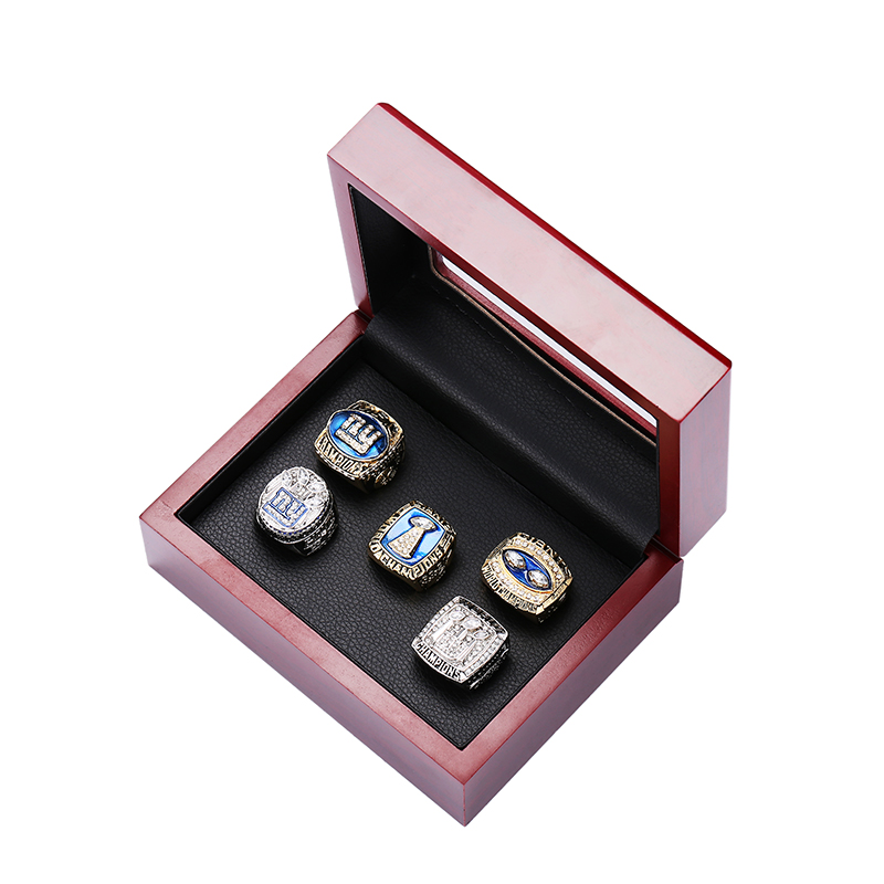 

HIGH QUALITY 5PCS 1986 1991 2000 2007 2011 New York FOOTBALL CHAMPIONSHIP RING SET FANS RING SET US SIZE 11#