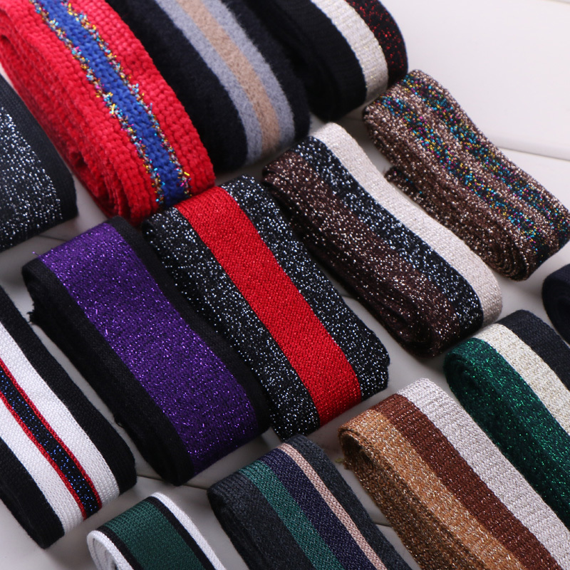 DIY Sewing Stripe Bullion Lace Trim Bling Tape Clothing Decorative Ribbon Metallic Fabric-image-465877698