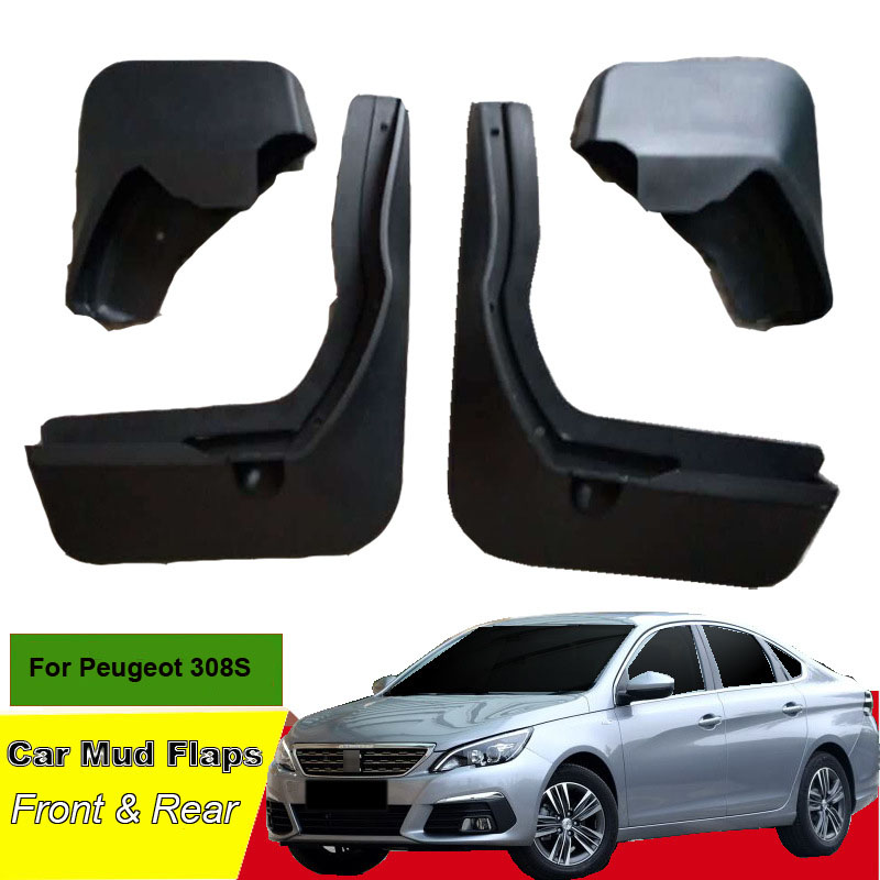 

Tommia For Peugeot 308 2012-2018 Year Car Mud Flaps Splash Guard Mudguard Mudflaps 4pcs ABS Front & Rear Fender