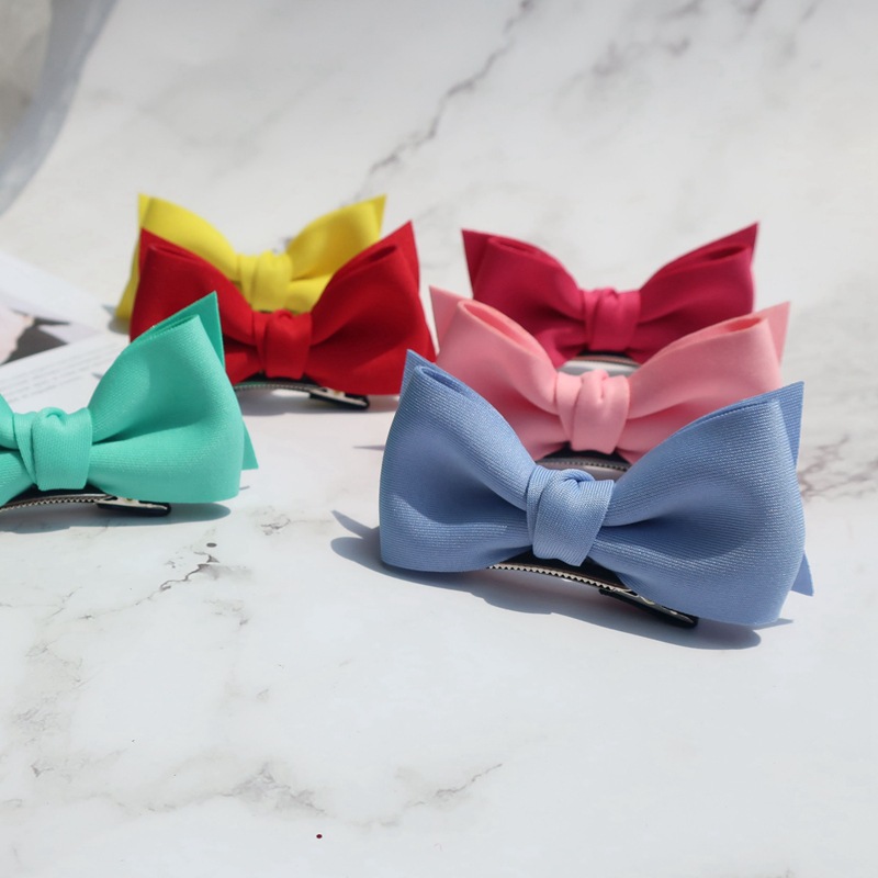 

Girls HairChildren Fluorescence-Based Card South Korea Three-Dimensional Bow Hairclip Red nv bao Cute Headdress hair accessories