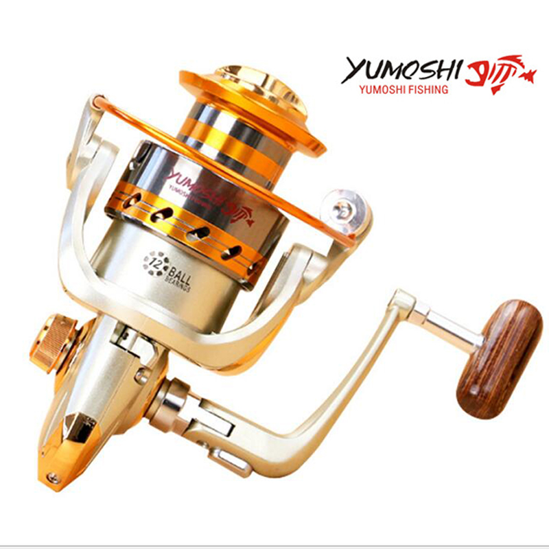 

YUMOSHI Metal Spinning Fishing Reels EF1000-7000 12BB Wheel Fishing Reel Tool Accessorie