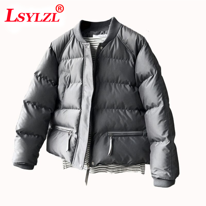 

Winter Warm Thick Ladies Jacket Woman Zipper Clothing Solid Color Female Quilted Coat 2019 New Plus Size Snow Cheap Parka C498, White