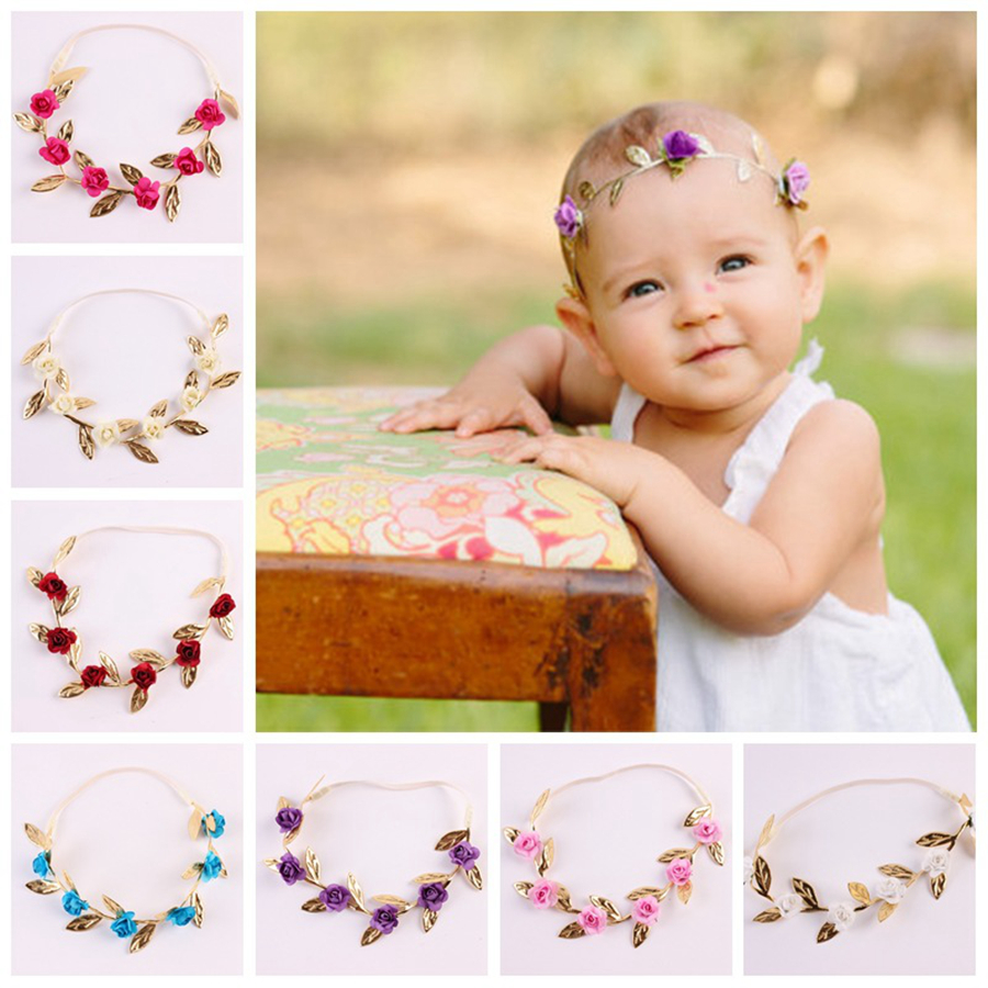 gold headband for baby girl