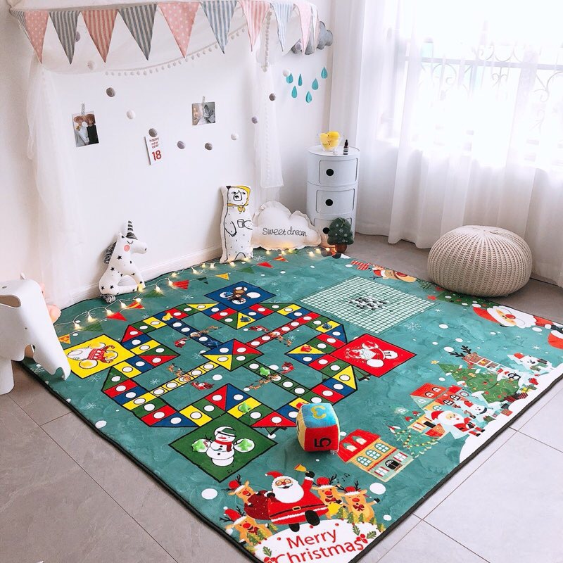 

Nordic Style Fashion Foldable Toy Car Scene Map Play Game Mats Baby Kids Crawling Blankets Floor Carpet Christmas Children Toy