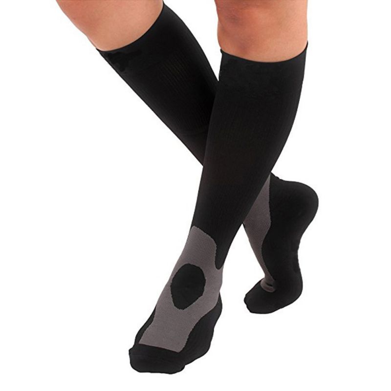 

Fitness compression pressure socks Knee Stockings 30-40 mmhg Leg Socks Relief Pain Support Relief Compression, Black