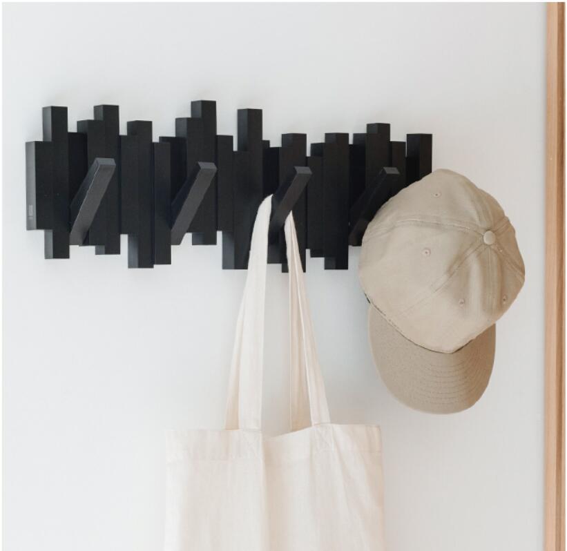 Creative decoration wall hanging clothes hanger hanging clothes hook wall goods rack on Wall porch key door Nordic hook-image-552670460
