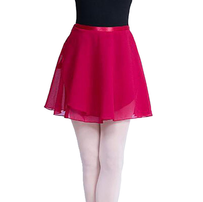 

Women Girls Chiffon Skirt Swing Lacing Ballet Dance Wear Children Transparent Gymnastics Wear Perform Stage Wear, Pink