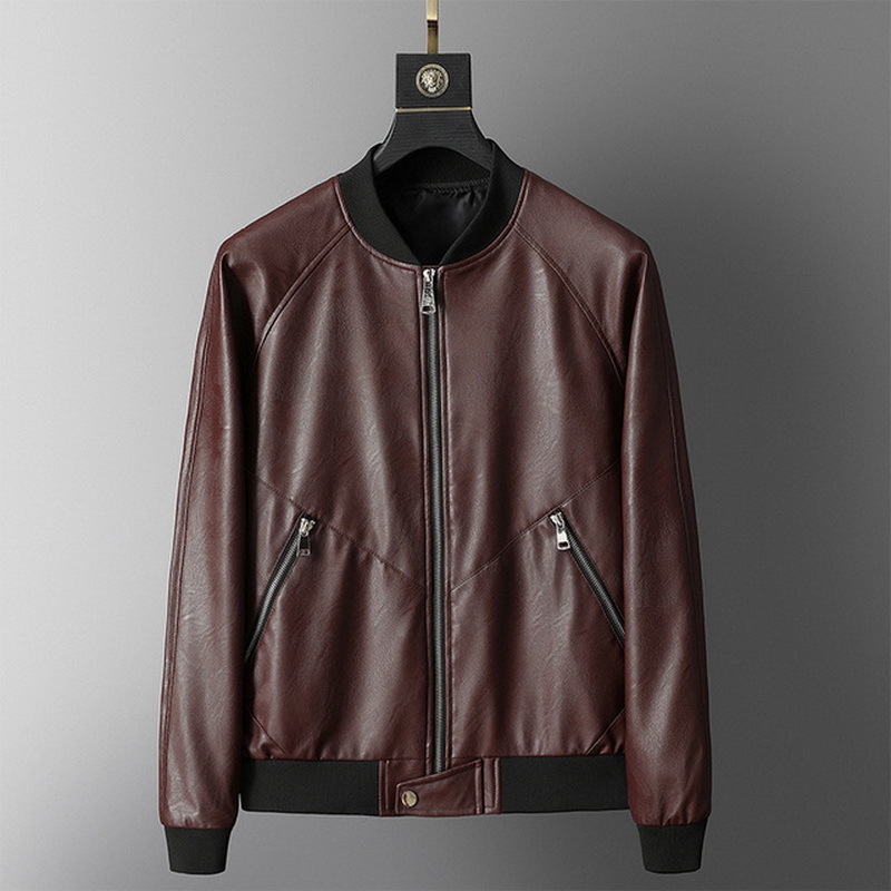

Leather & Suede Motorcycle BIKE PU Leather Jackets Men 2020 New Arrived Autumn Spring Business Casual Fashion, Ln887 1