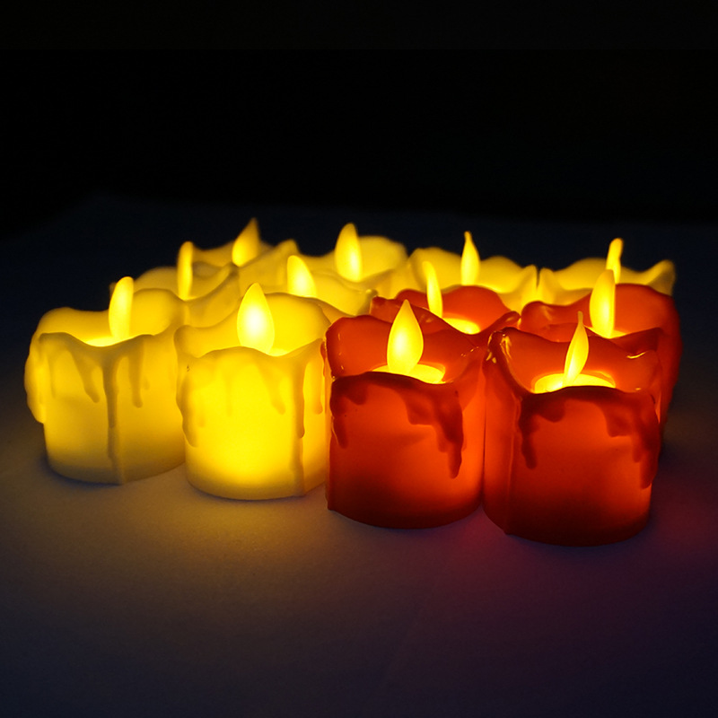 

LED Flameless Candle Tea Light Pillar Candle Tealight Battery Operate Candle Lamp Wedding Birthday Party Christmas Decoration VT1722