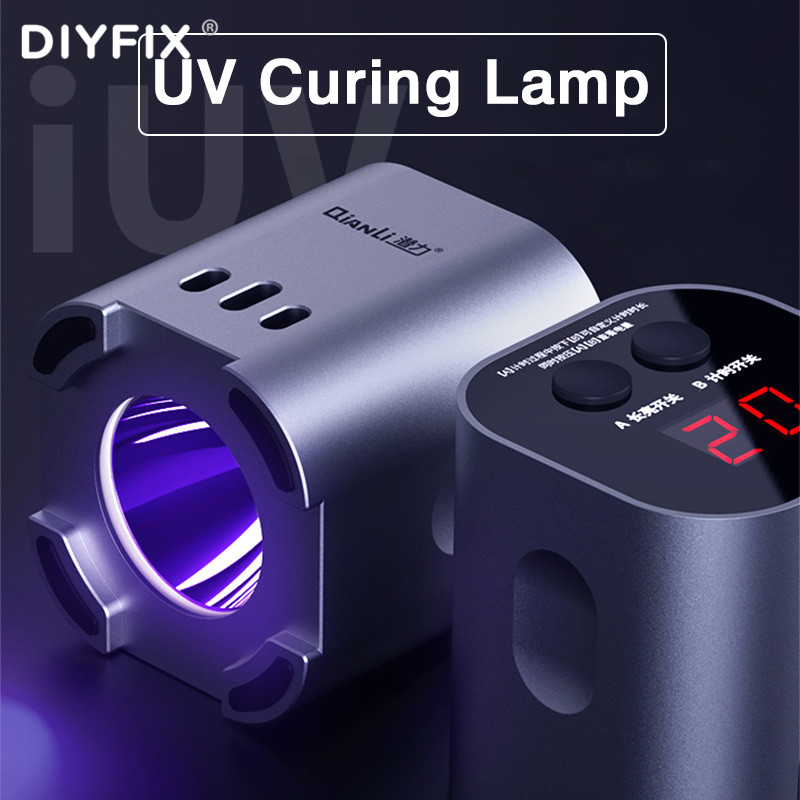 

DIYFIX Qianli UV Intelligent Green Oil Curing Lamp For Mobile Phone Motherboard Repair Make Up UV Glue Curing Type-C Interface