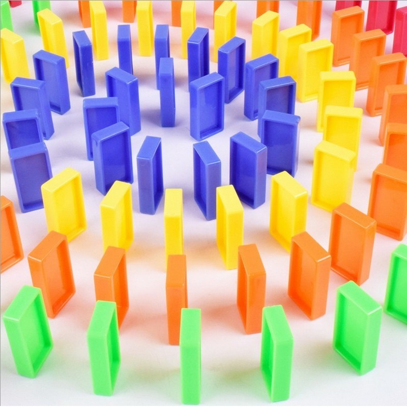 200pcs Children Color Sort Kids Early Bright Dominoes Blocks Games Educational Toy Wholesale-image-529593578