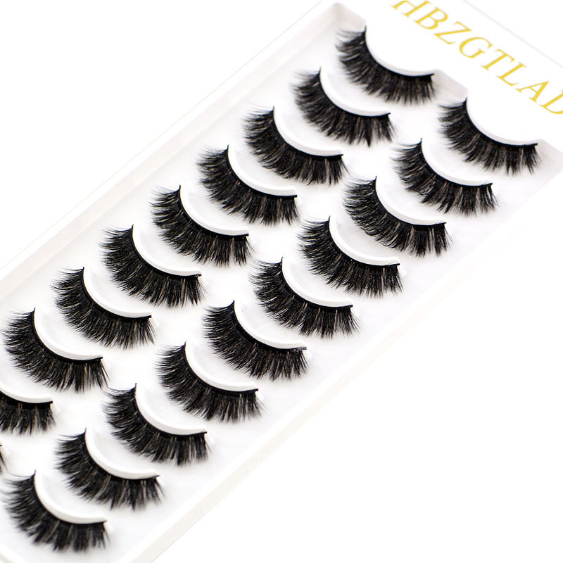 

NEW 10 pairs 100% Real Mink Eyelashes 3D Natural False Eyelashes 3d Mink Lashes Soft Eyelash Extension Makeup Kit Cilios