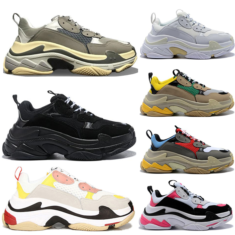 

New Platform Triple S Running shoes sneaker fashion Paris 17FW casual for Men Women Black pink white Wholesale Mens Womens Sports sneakers size 36-45, # 2