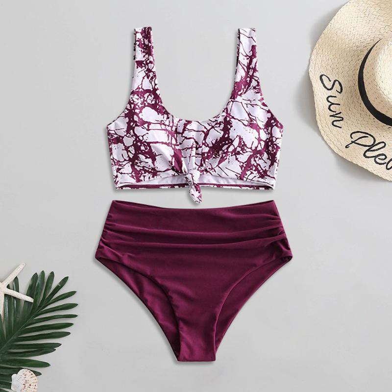 

Sexy Women Girl Lovely Bikini Set Print Padded Swimwear Bathing Swimsuit Beachwear Outdoor Beach Party Bikini Suit 3