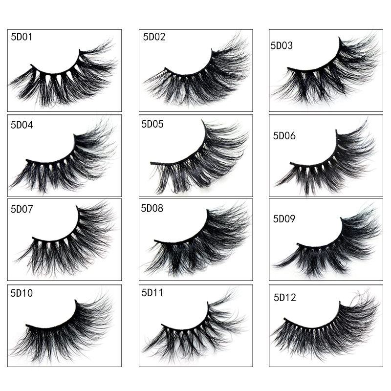 1 paire 100% cils de vison faits à la main 3D grand volume entrecroisé faux cils longueur supplémentaire 25mm cils maquillage des yeux outils de
