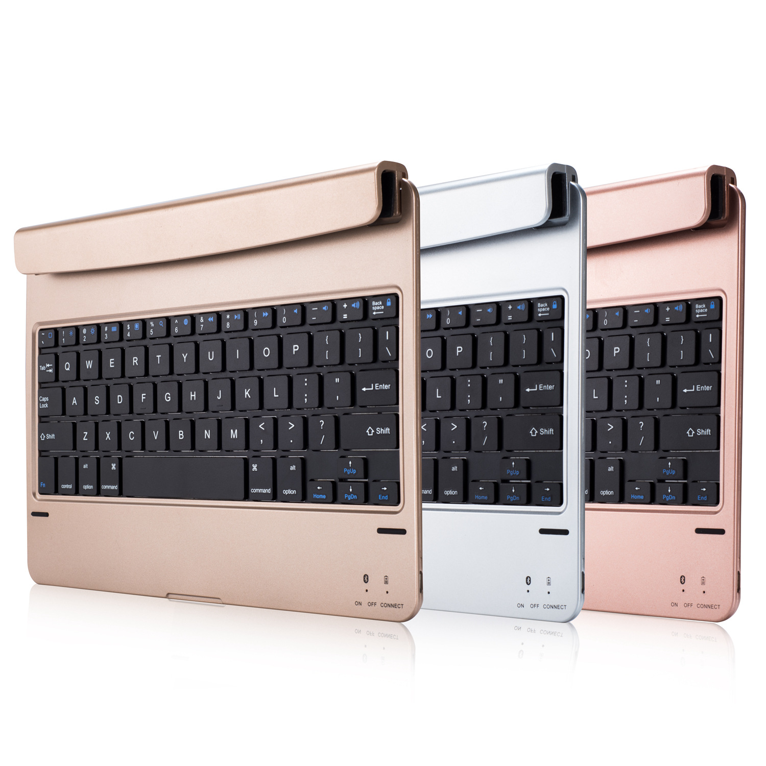 

ultra thin Aluminum alloy flip slot in auto sleep wake Bluetooth keyboard case for iPad pro 9.7 air 2