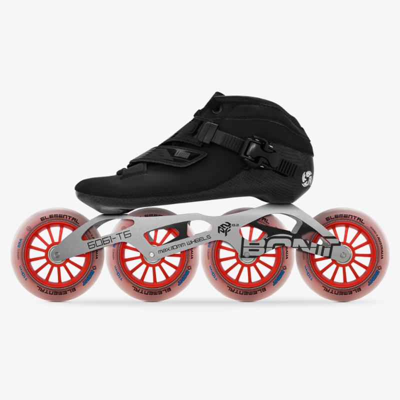 

BONT 2PT 195mm Inline skate boots Speed skate boot racing skates speed inline skates Professional package, 4x110mmpkg