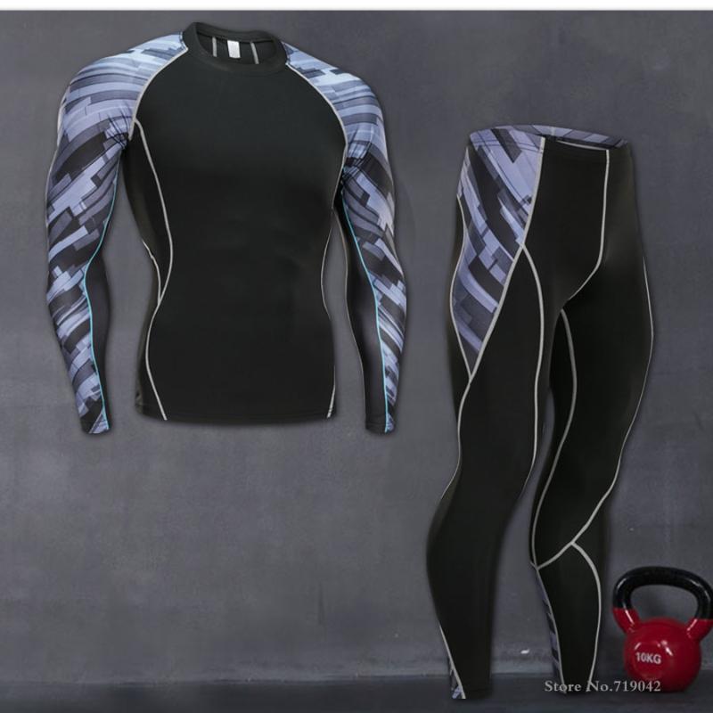 

2020 Mens Compression Under Base Layer Top Long Sleeve Tights Sports Running T-shirts CY1, Black