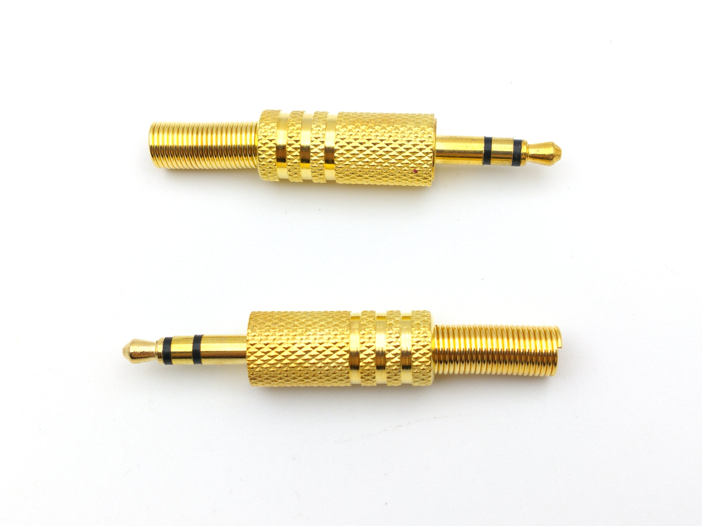 

100pcs Stereo 3.5mm 1/8" male adapter audio jack plug connectors