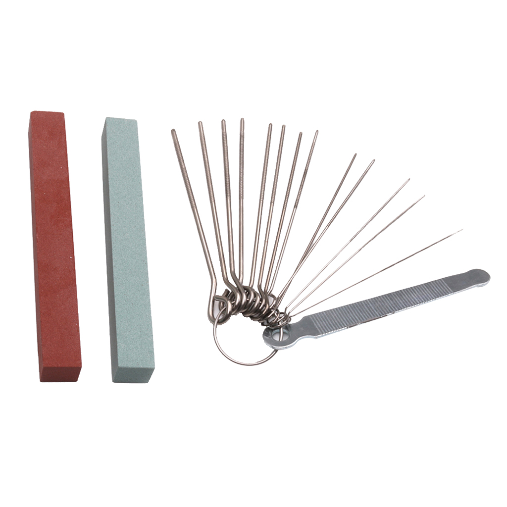 

Guitar Maintenance Tool Frets Nut File & 2 Grinding Sanding Stone