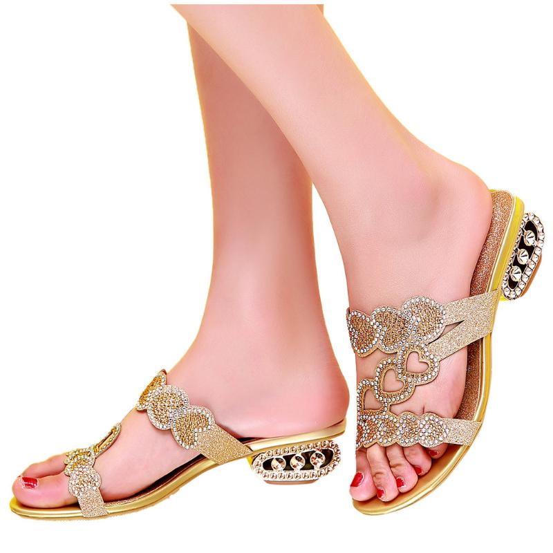 

Women's Slipper Open-Toe High Heel Shoes Outdoor Dress Sandals Fish Moth Casual Slip-On Blue Gold 2020 Shoes Women