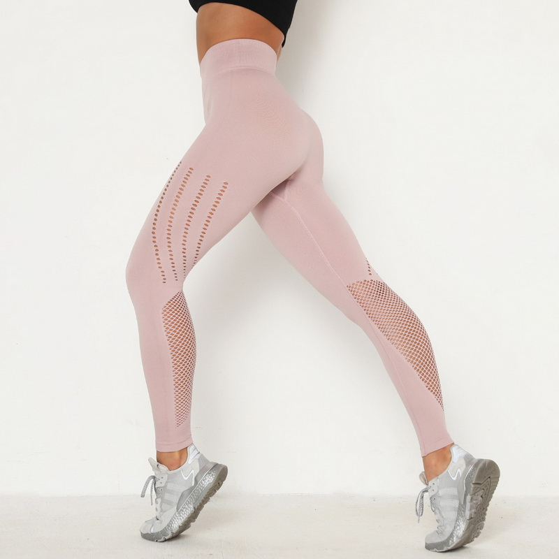 

Sexy Seamless Hollow Yoga Pants Women Solid Mesh Fitness Gym Leggings High Waist Push Up Sport Legging Female Work Out Tights, Yp0072 4