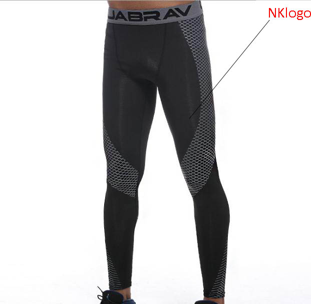 

NEW 2019 autumn winter sport GYM Fitness basketball Football training Running skinny patchwork combat legging pants men, Black