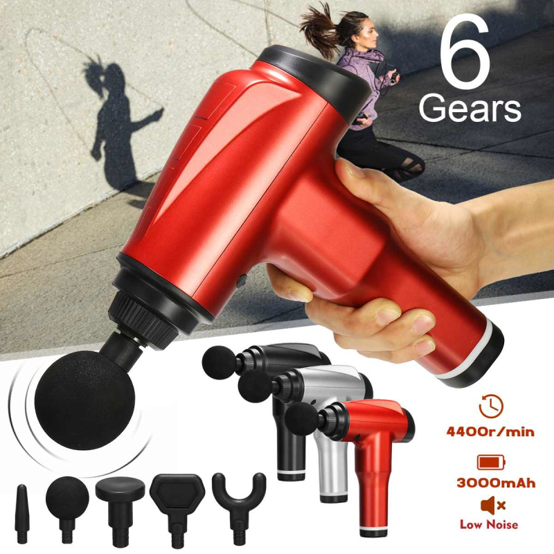 

Massage Gun 5 Heads T0 Upgrade Full Body Massager Therapy Massager Tension Reliefs Sport Therapy Slimming Shaping