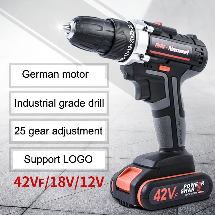 

2Speeds Electric Drill Cordless Screwdriver 21V 18V 12V Lithium Battery Cordless Drill Mini Drill Cordless Screwdriver Power Tool BC
