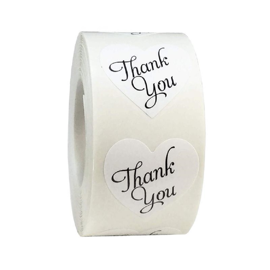 

500pcs thank you adhesive sticker packaging envelope seal label tag