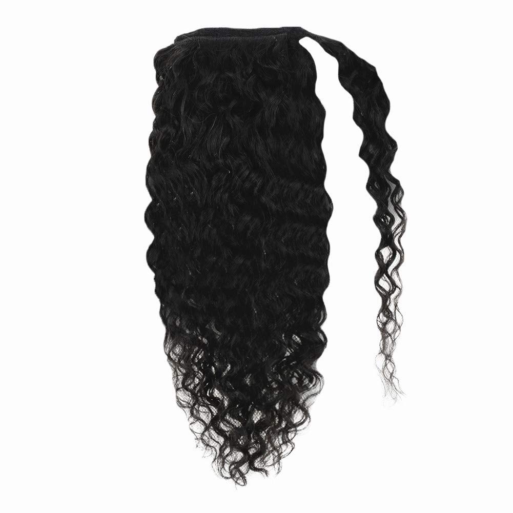 

Afro Kinky Curly Ponytail African American clip in Puff Pony Tail hair Bun Chignon Hairpiece for black women 120g Human hair Extension