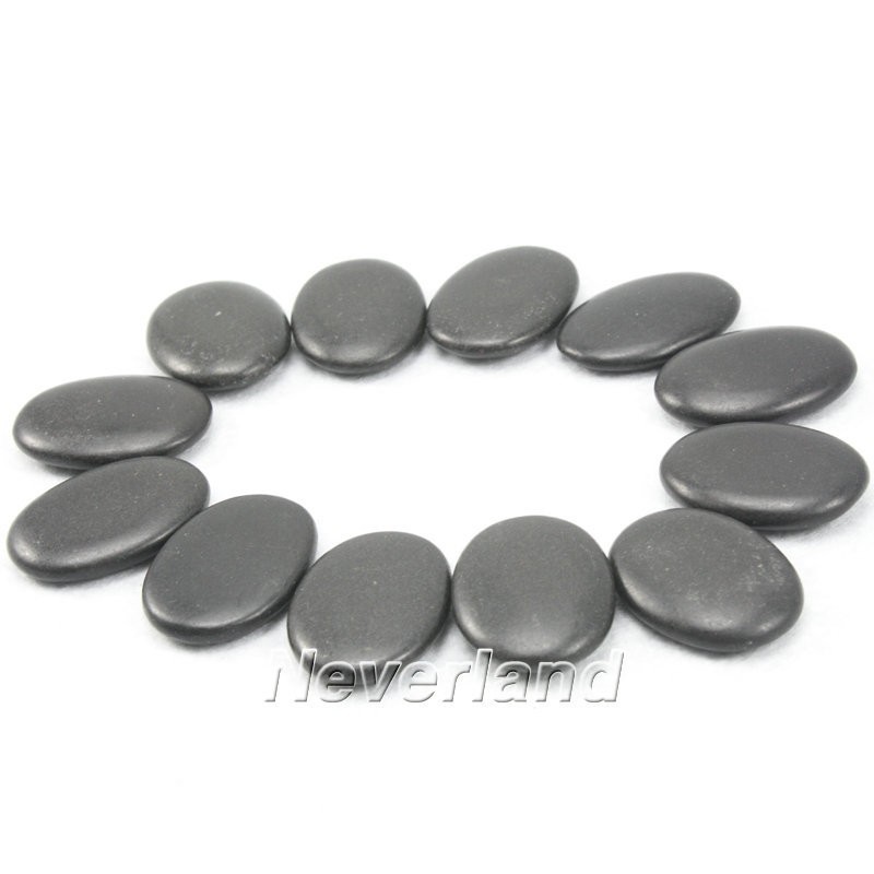 

[Healthy Life] 7pcs /set Massage Hot Stones Massage Lava Natural Stone Set Hot Spa Rock Basalt Stone Free Shipping