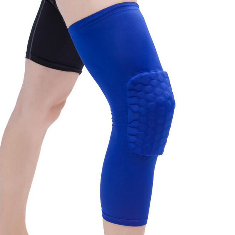 

Honeycomb Sports Safety Tapes Volleyball Basketball Knee Pad Compression Socks Knee Wraps Brace Protection Fashion Accessories Single pack, Blue