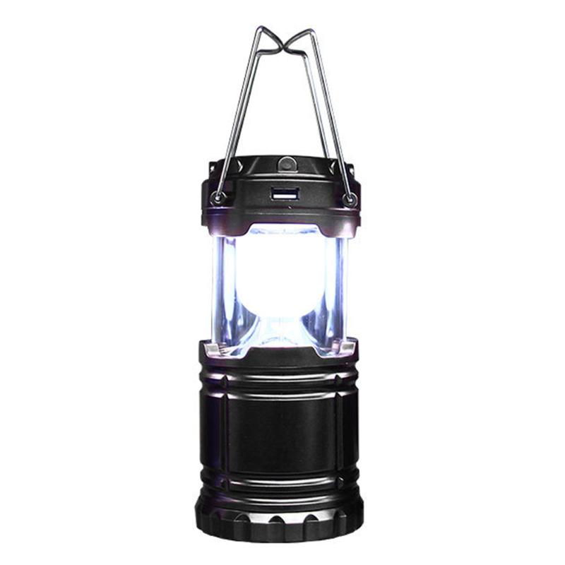

Portable Hiking Emergency Tent LED Camping Lantern USB Rechargeable Survival ABS Collapsible Lamp With Handles Solar Powered