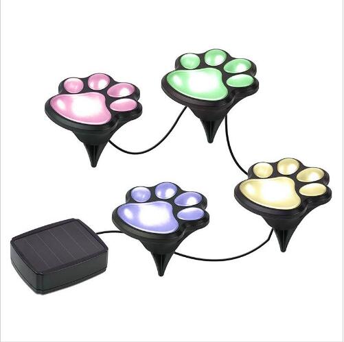 

Paw Print Lights LED Solar Waterproof Pet Trail Light Footprint Lamp Light Outdoor Lawn Light Landscape Lamp White Warm White Colorful A5800
