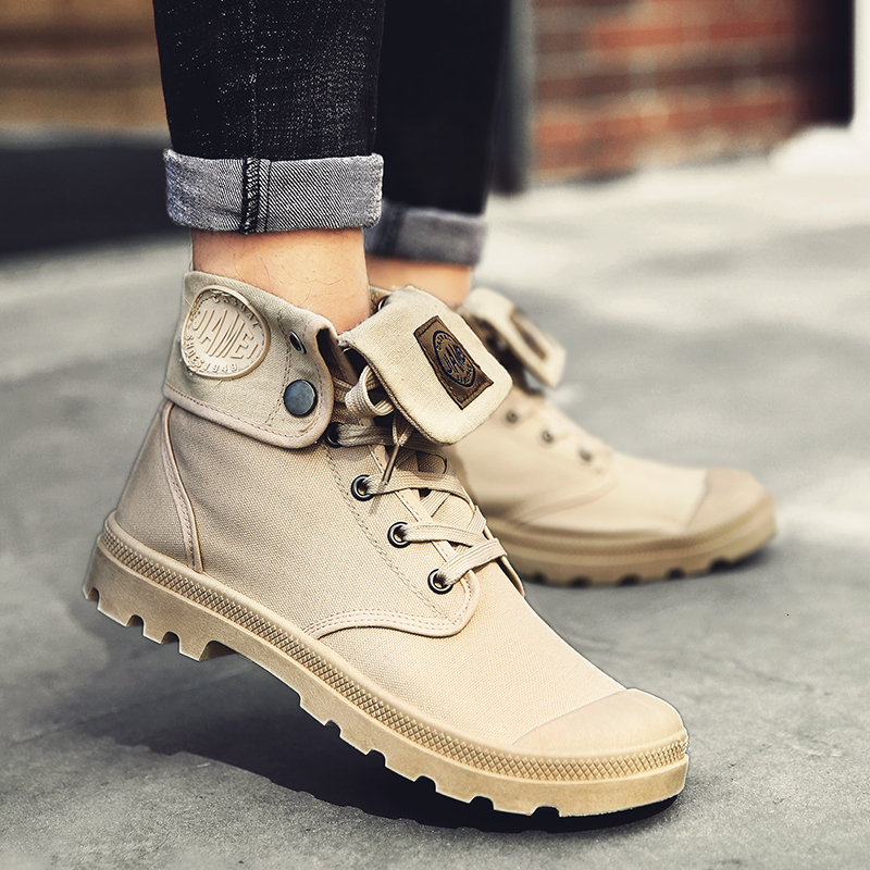 canvas steel toe work boots