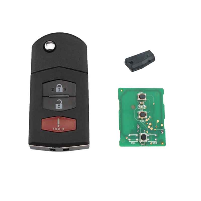 Keyless Remote Key Fob For Mazda 2 5 CX-7 CX-9 2007-2015 3Buttons KPU41788 ID63 80bit Chip Original Keys 313.8Mhz-image-456368979