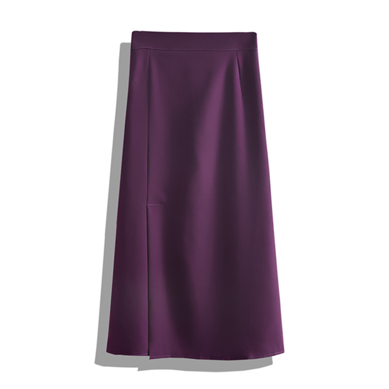

Hot Korean Elegant Slit High Waist slim Skirt Female Summer Long a Word casual Wrapped midi Skirts Women office lady skirt, Royal blue