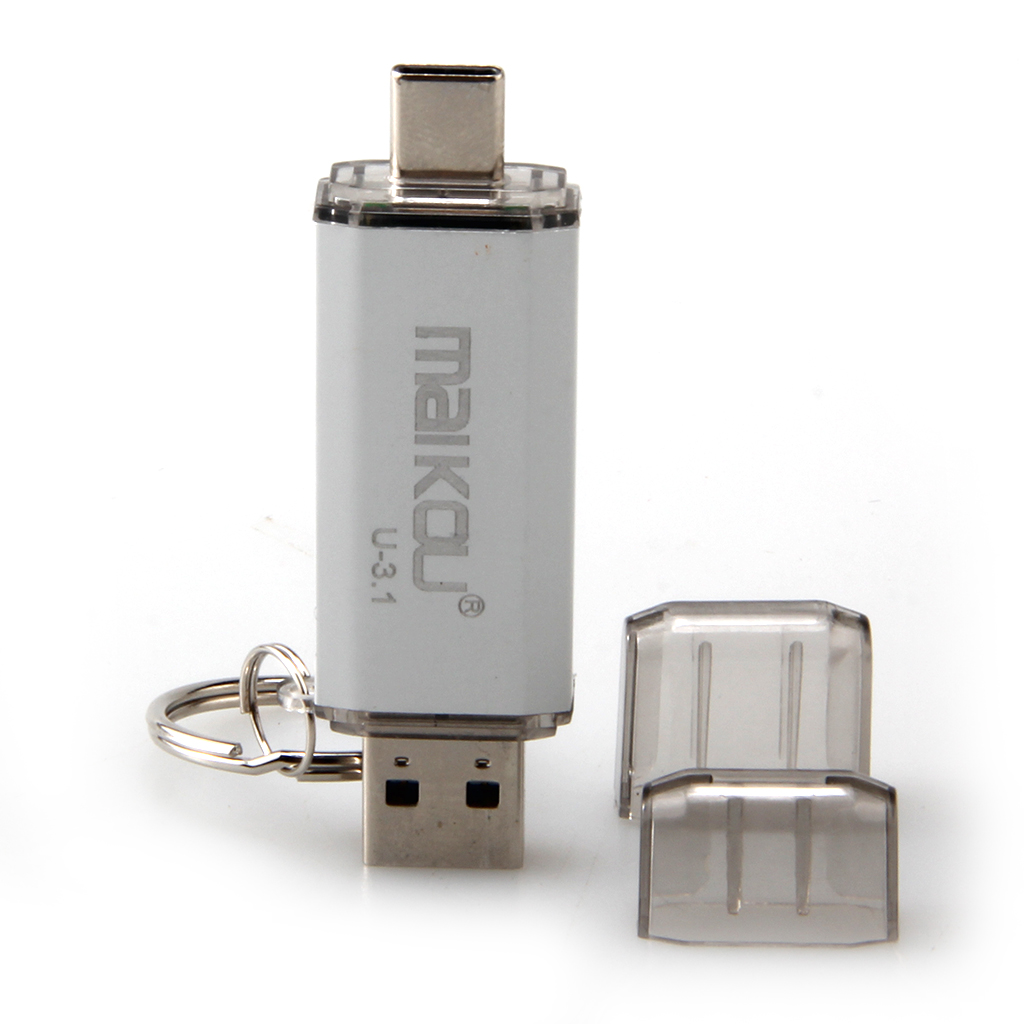 

2 in 1 usb 3.0+ type c otg flash drive memory stick u disk 256gb storage red